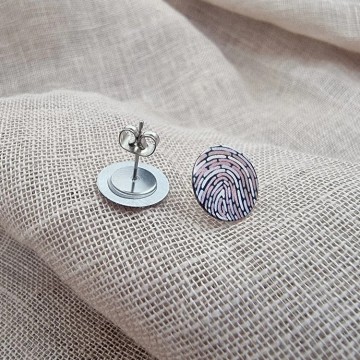 Earrings | Koorie Tales | Colour Season | Disc Stud Earrings | Pink